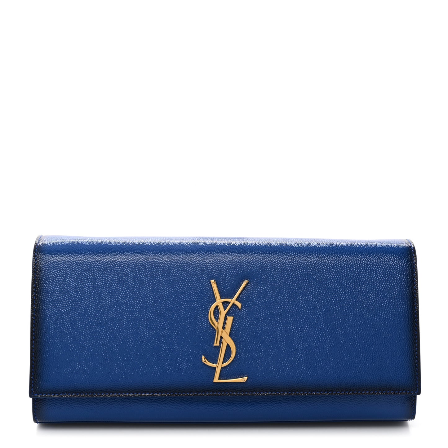 Patent Grain De Poudre Classic Monogram Cassandre Clutch Blue Majorelle