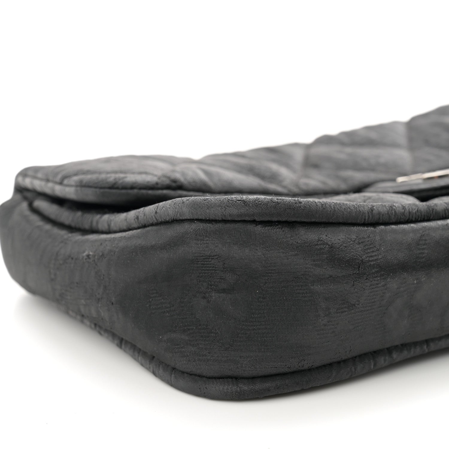 Chanel Coated Canvas Quilted Le Marais Flap Black 9 of 11