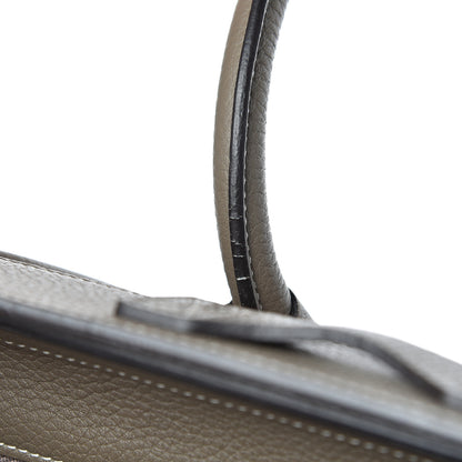 Celine Drummed Calfskin Micro Luggage Souris 21 of 25