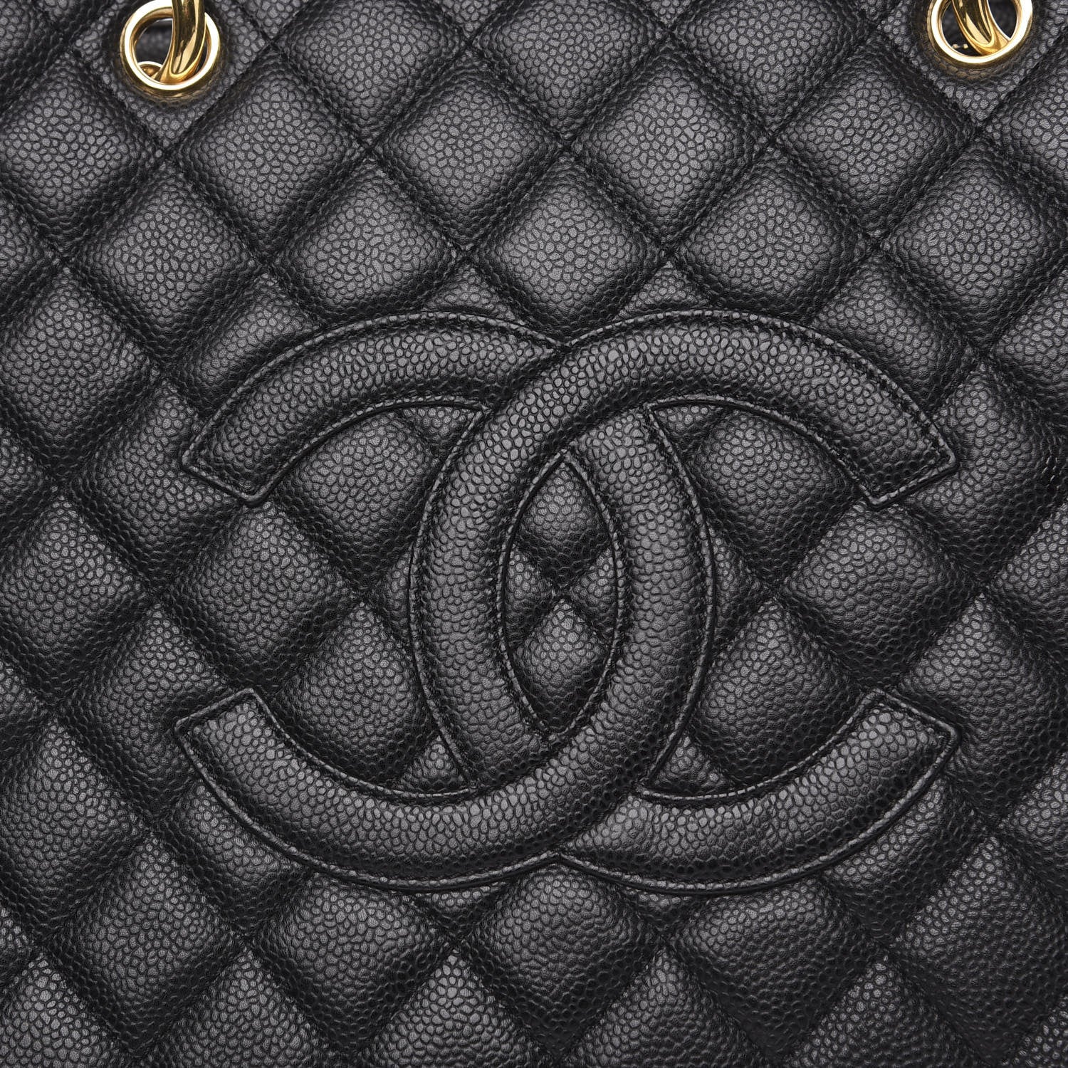 Chanel Caviar Quilted Grand Shopping Tote GST Black 7 of 11