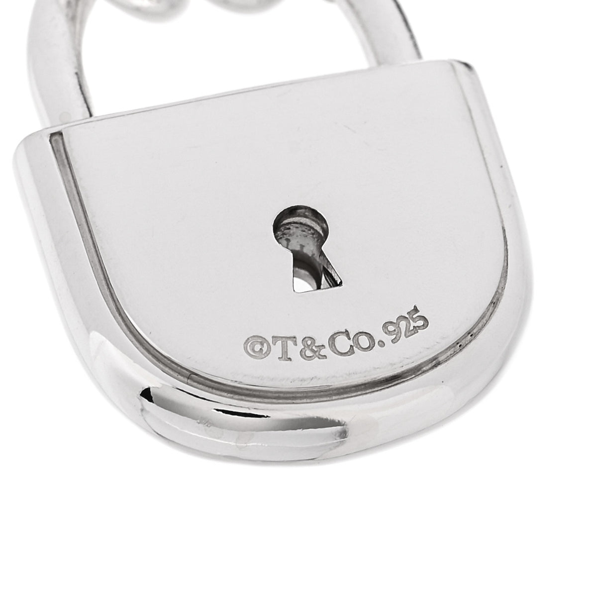 Sterling Silver Lock Charm Bracelet