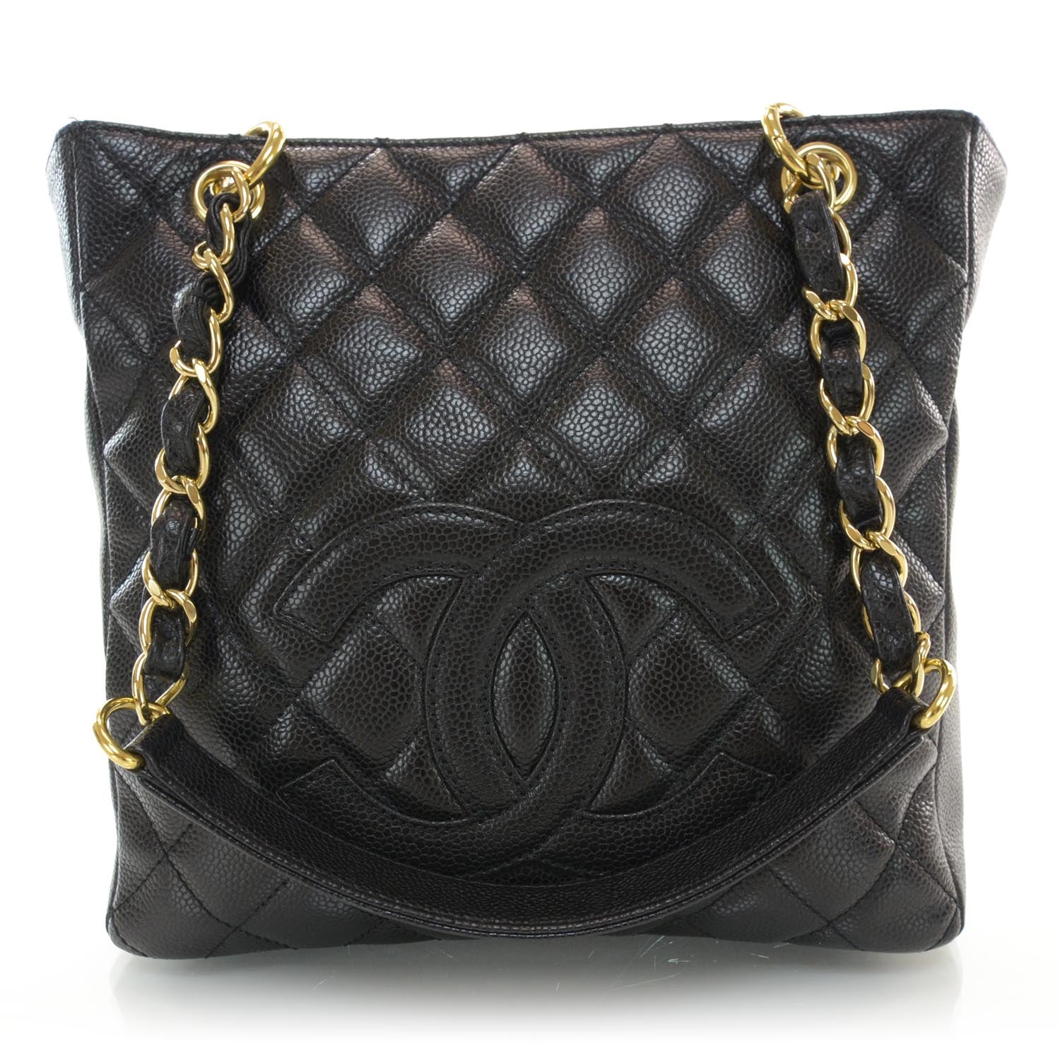 Chanel Caviar Petit Shopping Tote PST Black 1 of 8