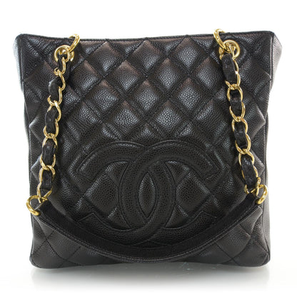 Chanel Caviar Petit Shopping Tote PST Black 1 of 8