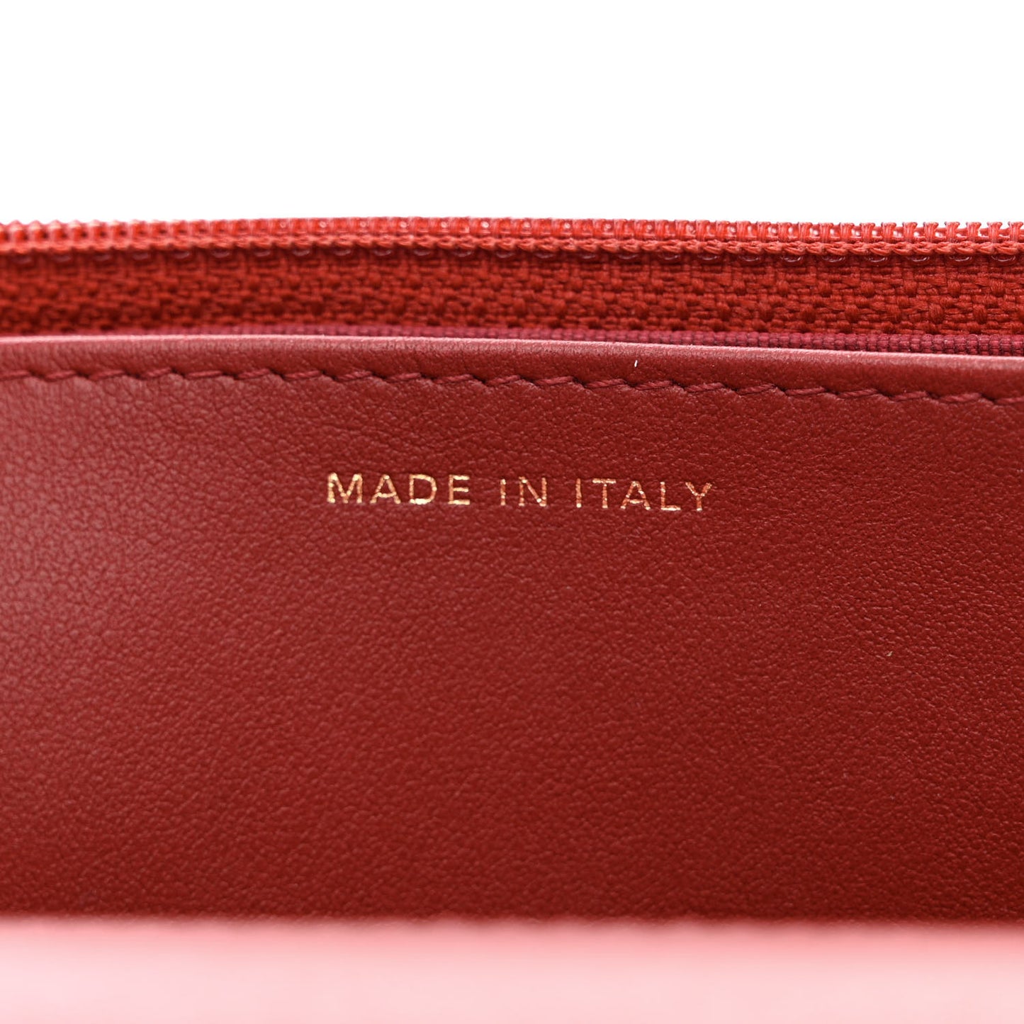 Aged Calfskin Quilted Reissue Wallet On Chain WOC Red