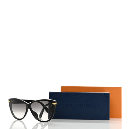 Louis Vuitton Acetate Blue Velvet Sunglasses Z1293E Black 7 of 7