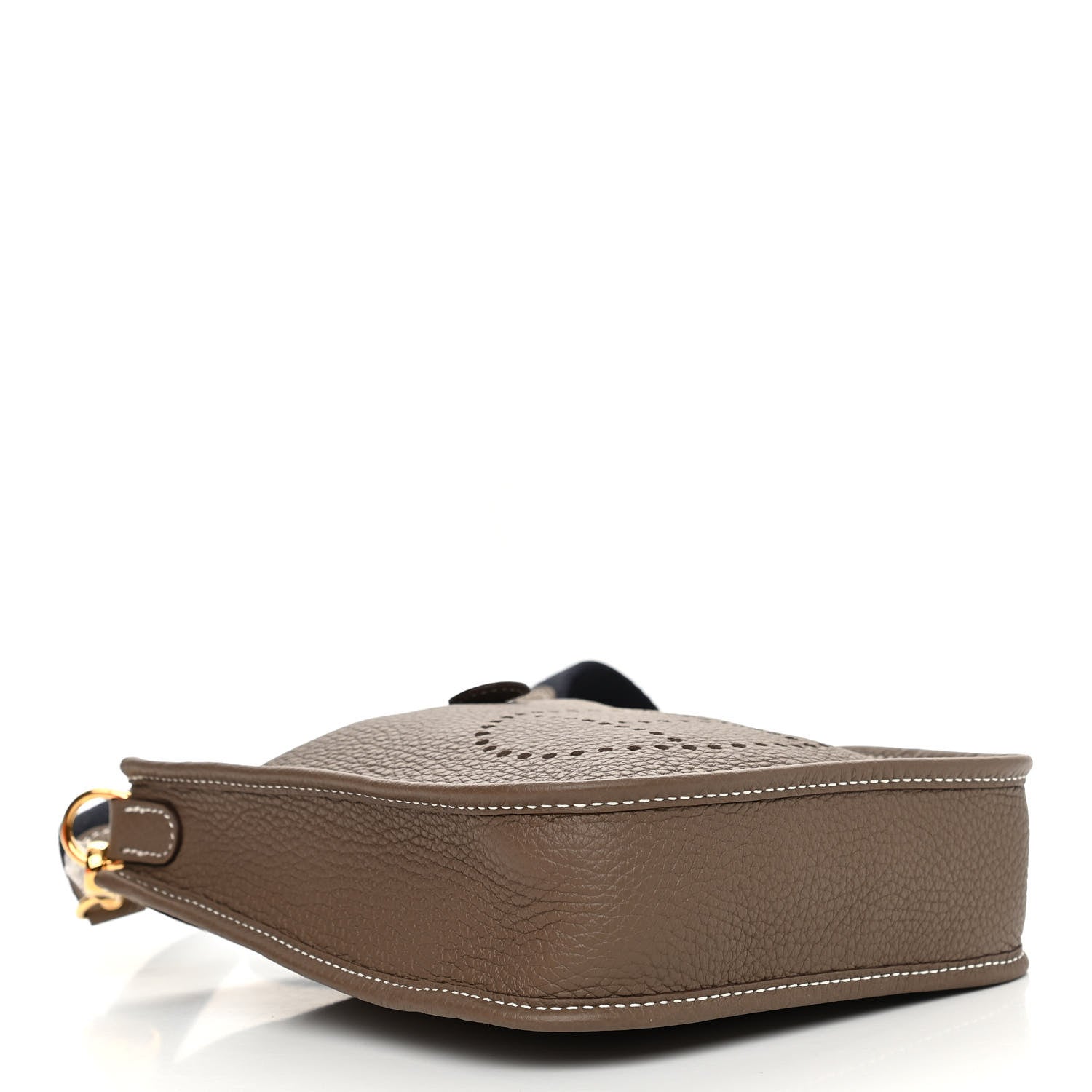 Hermes Taurillon Clemence Amazone Evelyne TPM Etoupe Bleu Indigo 3 of 10