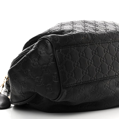 Gucci Guccissima Medium Sukey Tote Black 9 of 18