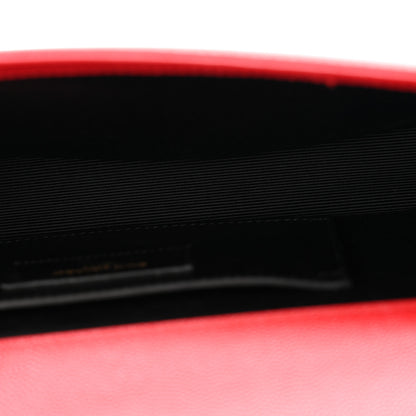 Saint Laurent Grain De Poudre Monogram Cassandre Clutch Rouge Orient 5 of 9