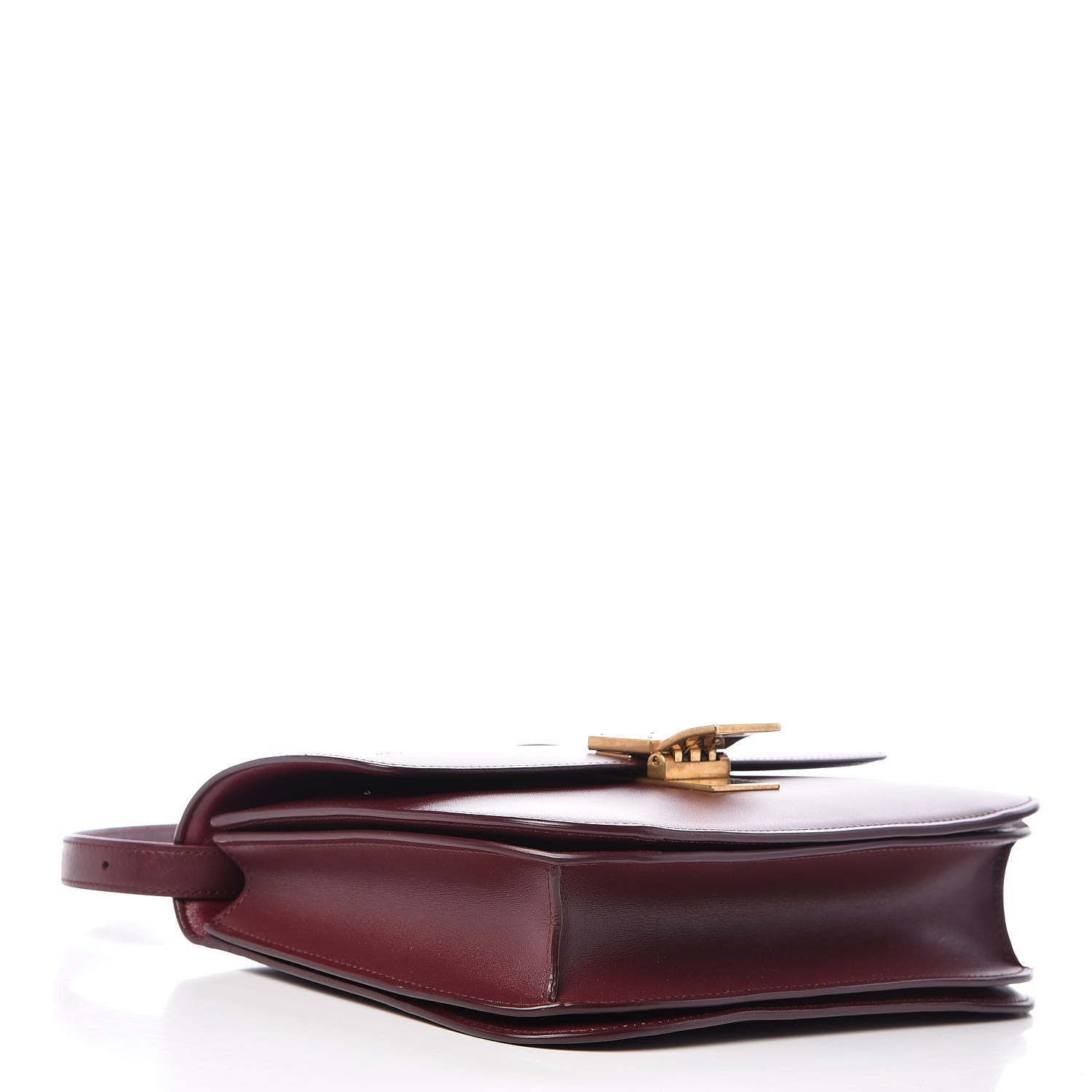 Celine Box Calfskin Medium Classic Box Flap Bag Burgundy 4 of 11