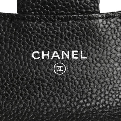 Chanel Caviar Quilted Flap Card Holder Wallet Black 6 of 8