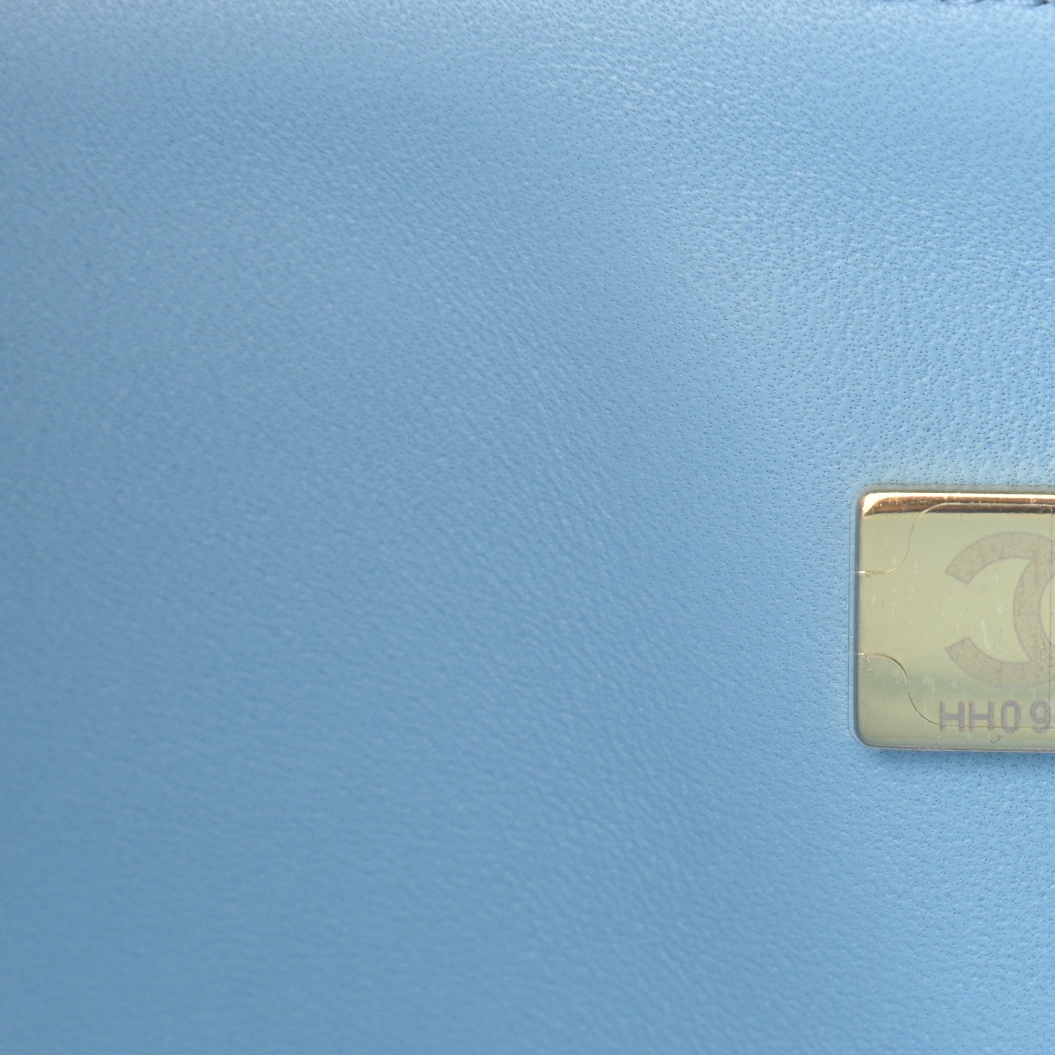 Chanel Caviar Quilted Jumbo Double Flap Light Blue 7 of 13