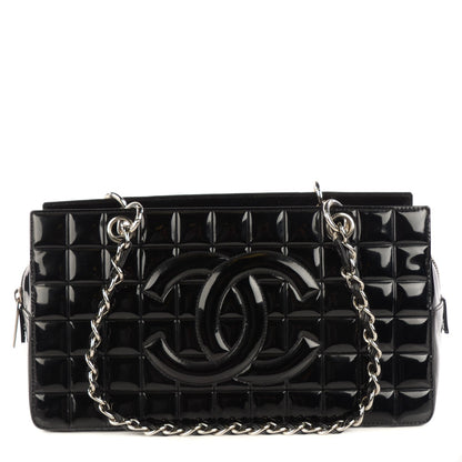 Chanel Patent Chocolate Bar Timeless CC Tote Black 1 of 7