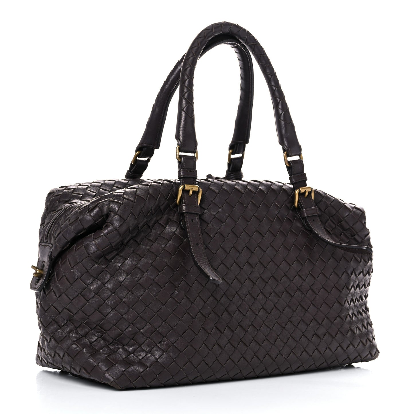 Nappa Intrecciato Montaigne Bag Ebano