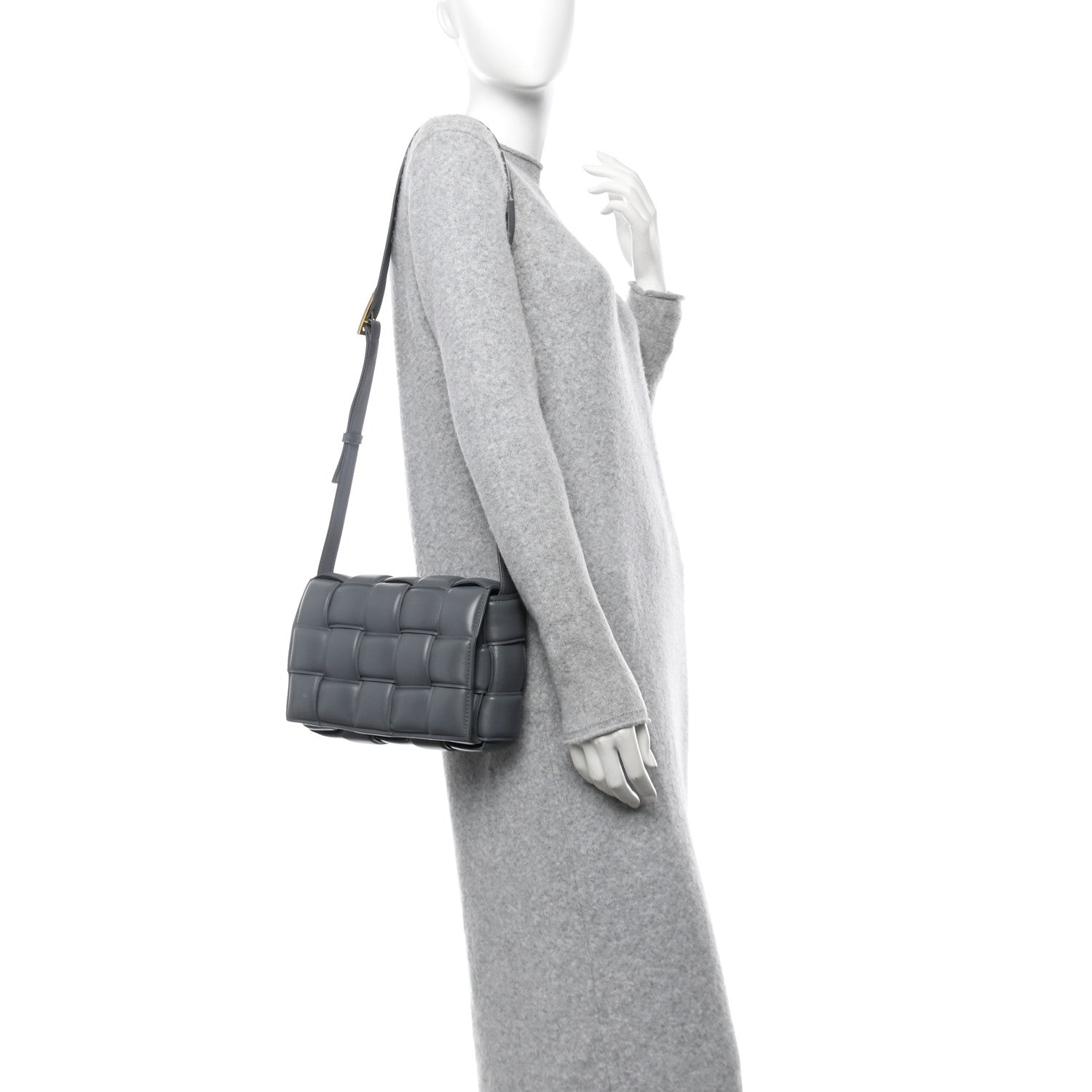 Bottega Veneta Nappa Maxi Intreccio Padded Cassette Crossbody Bag Thunder 2 of 10