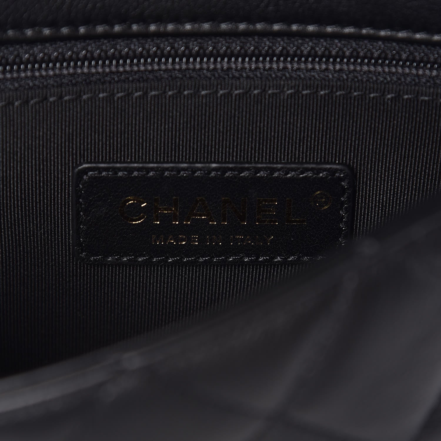 Chanel Calfskin Quilted Waist Bag Black 6 of 9