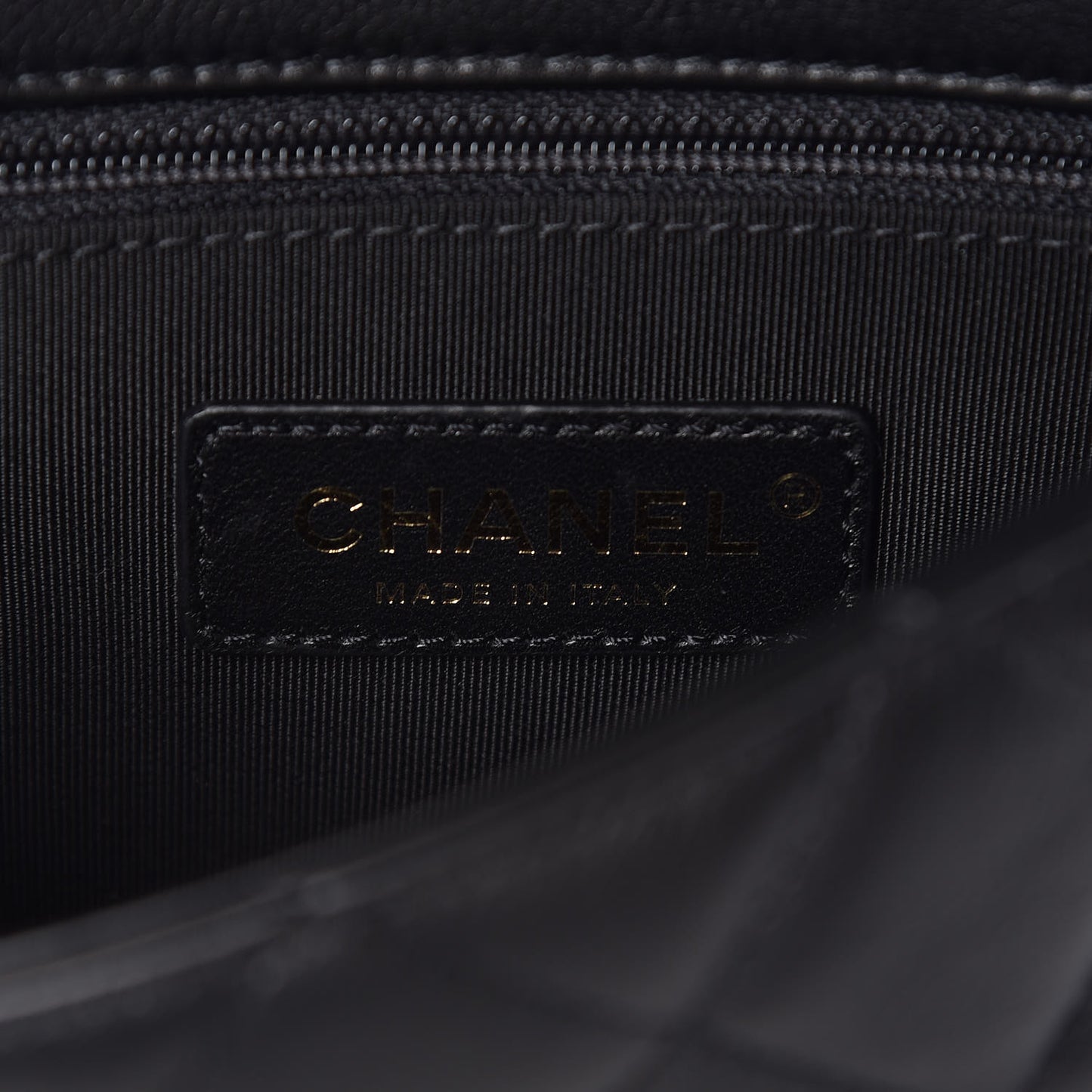 Calfskin Quilted Waist Bag Black