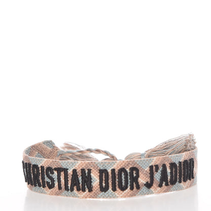 Christian Dior Woven Cotton J'Adior Friendship Bracelet Set 7 of 8