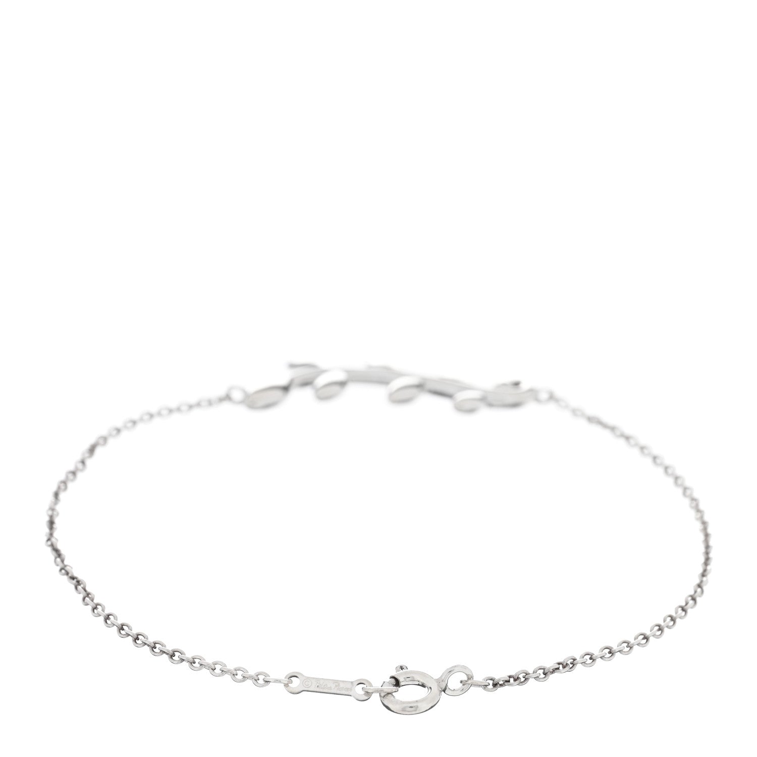 Tiffany Sterling Silver Paloma Picasso Olive Leaf Vine Bracelet 2 of 3