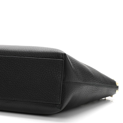 Valentino Garavani Grained Calfskin Small Rockstud Shoulder Tote Black 10 of 10