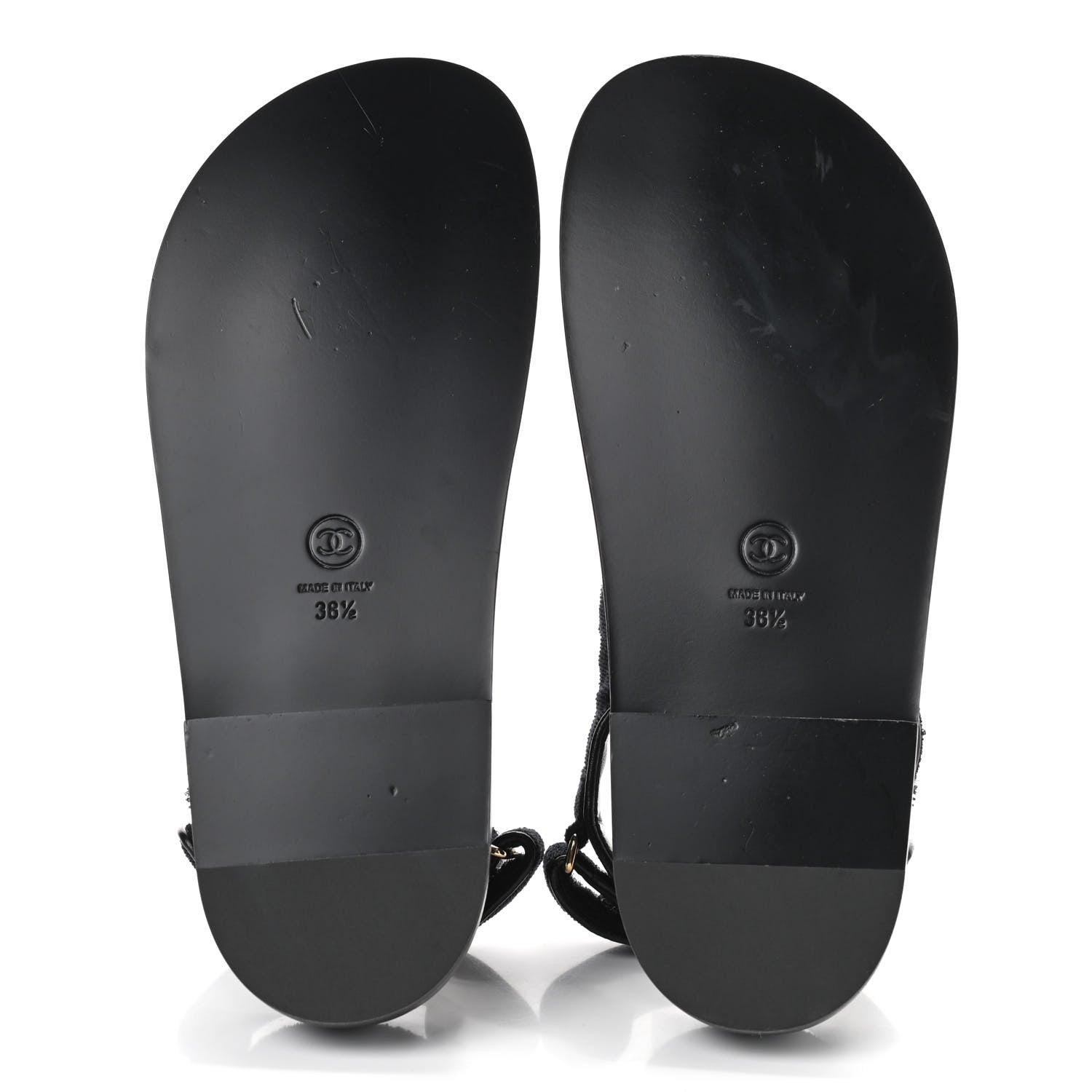 Chanel Denim Quilted Dad Sandals 38.5 Blue 5 of 8