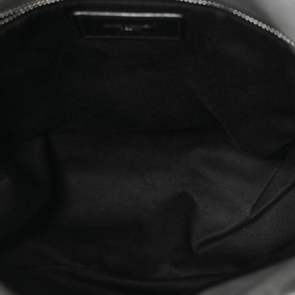 Saint Laurent Calfskin Quilted Medium Loulou Puffer Monogram Chain Satchel Storm 5 of 10
