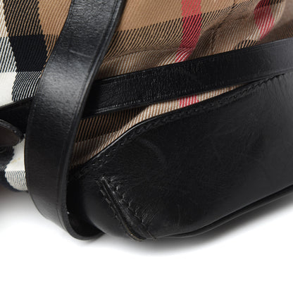 Burberry House Check Bridle Calfskin Medium Gosford Hobo Black 15 of 18