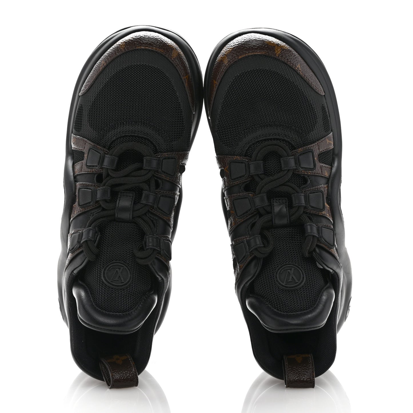 Calfskin Patent Monogram LV Archlight Sneakers 37 Black
