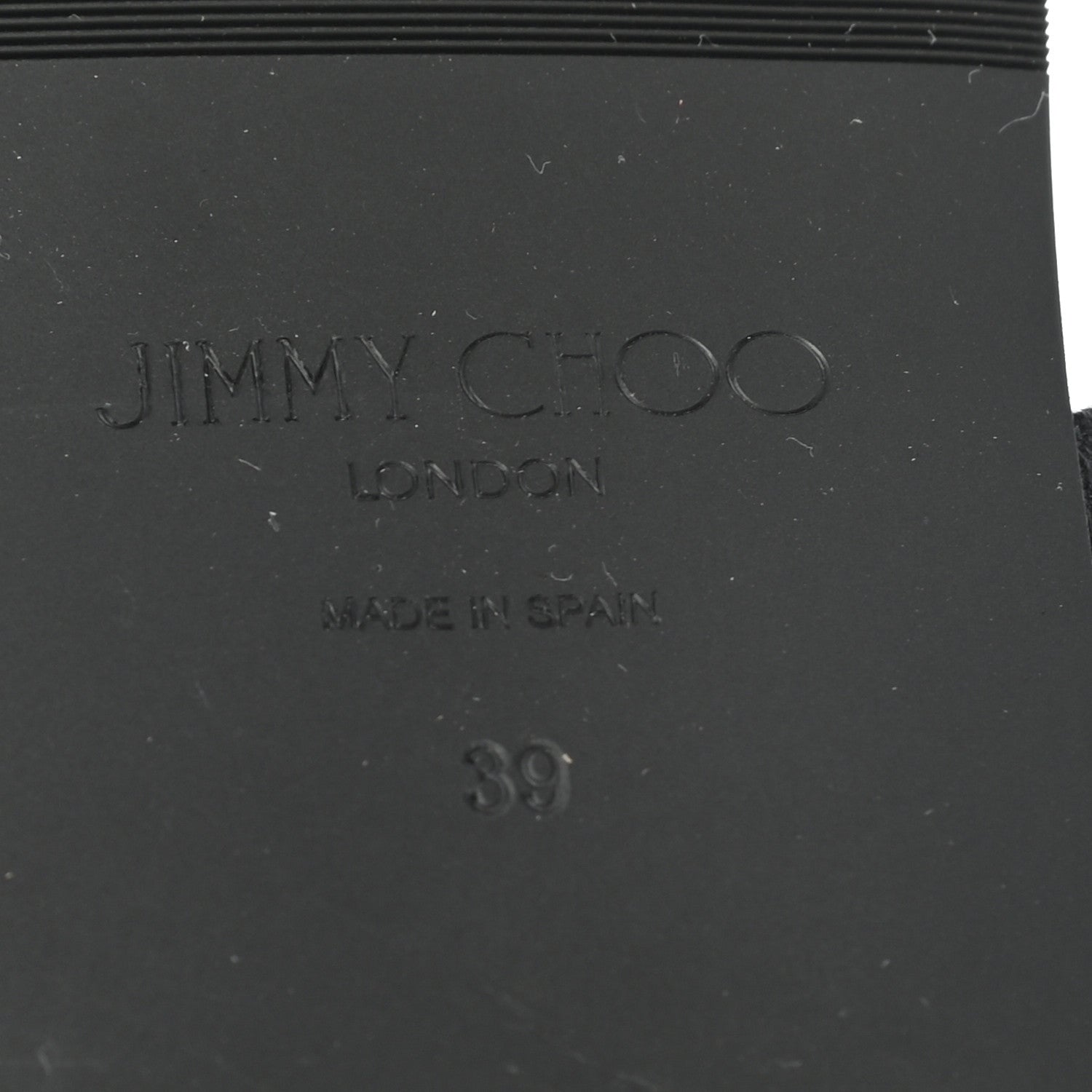 Jimmy Choo Kid JC Flat Sandals 39 Black 6 of 7