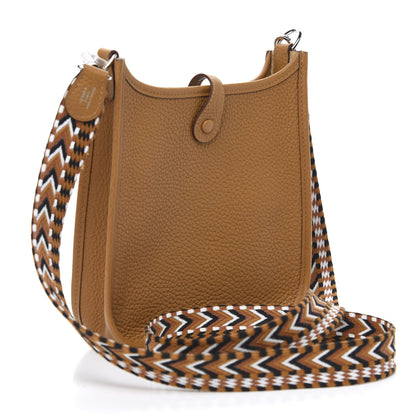 Hermes Taurillon Clemence Allegro Evelyne TPM Sesame 3 of 10