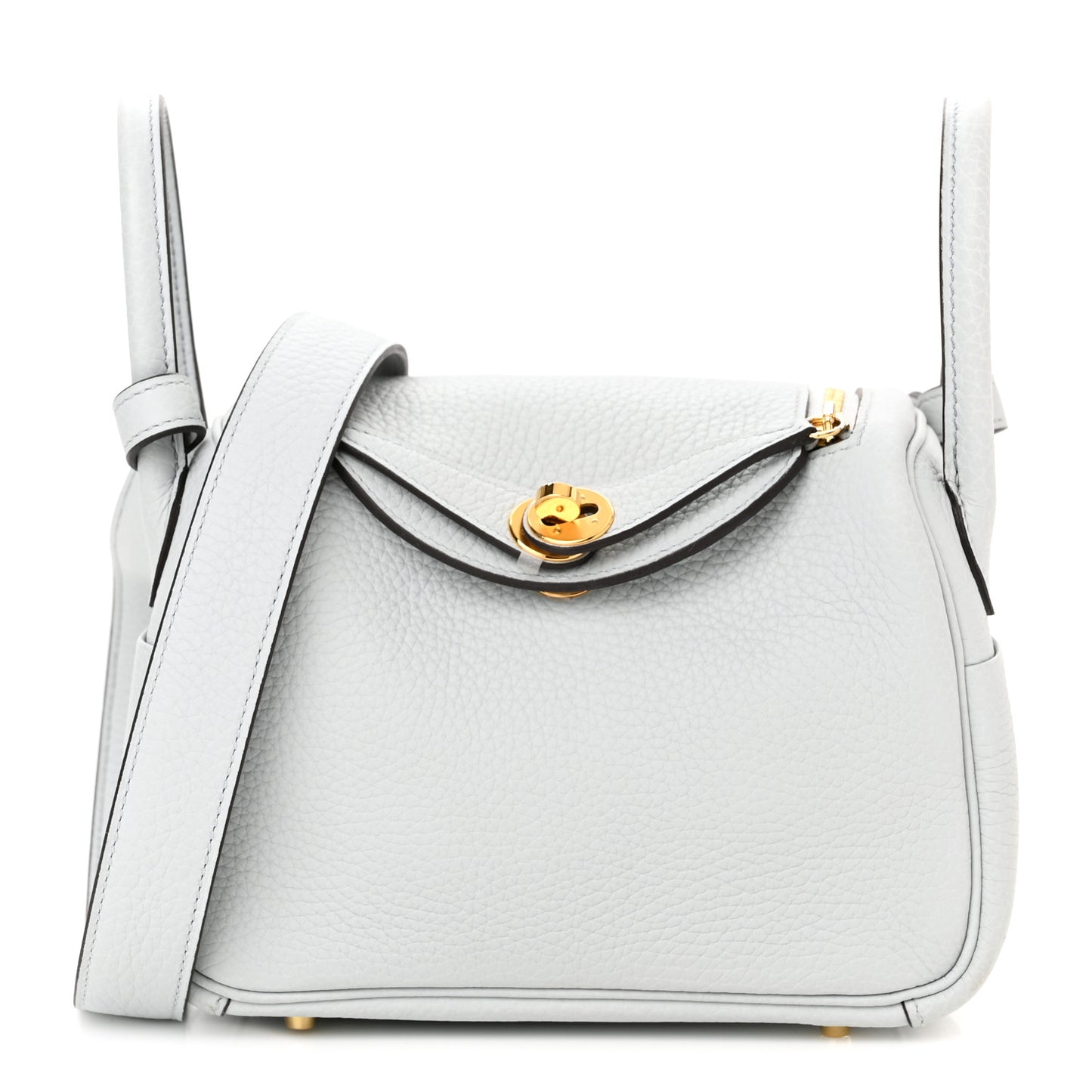 Taurillon Clemence Mini Lindy 20 Bleu Pale
