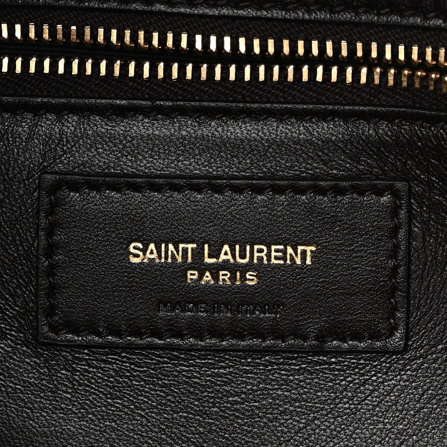 Saint Laurent Shiny Crocodile Embossed Calfskin Le Maillon Satchel Coffee 6 of 10