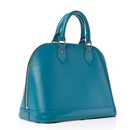 Louis Vuitton Epi Alma PM Cyan 2 of 9
