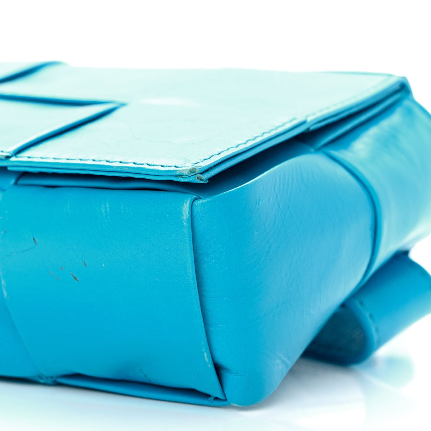 Paper Calfskin Intrecciato Cassette Belt Bag Pool