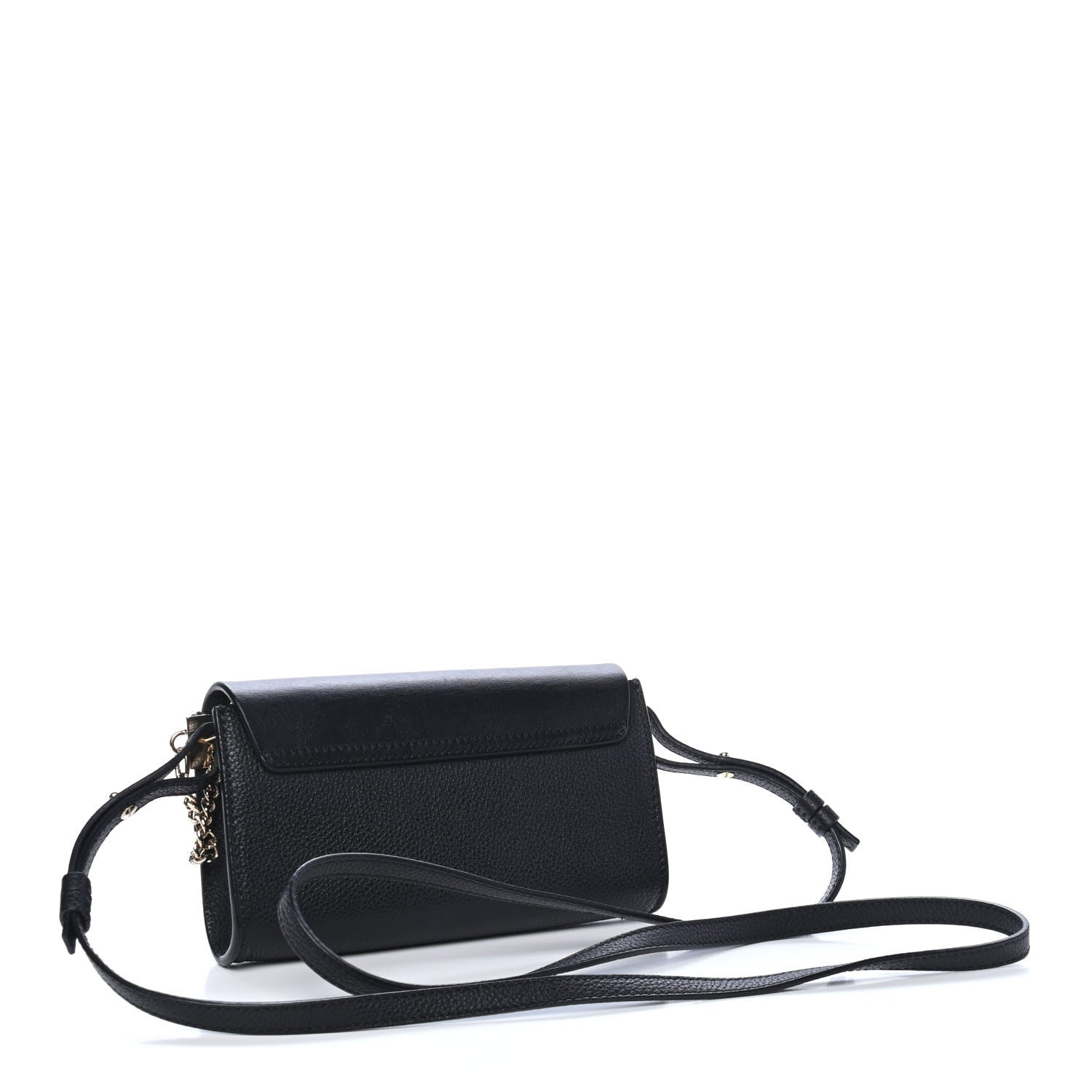 Chloe Grained Calfskin Lambskin Mini Faye Shoulder Bag Black 3 of 5