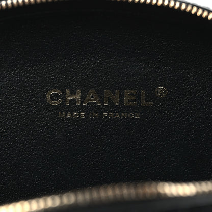 Chanel Lambskin Embroidered Chevron Quilted La Pausa Tassel Clutch Black 6 of 11