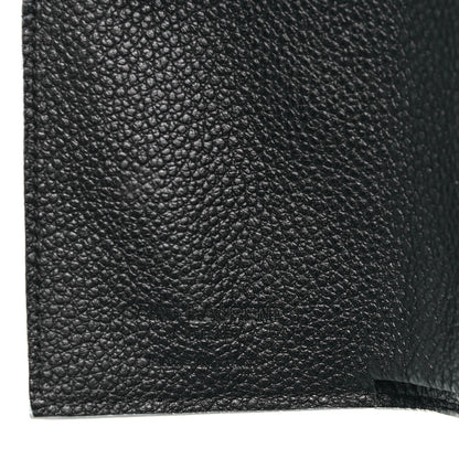 Saint Laurent Grained Calfskin Paris Petite Compact Wallet White Black 7 of 7