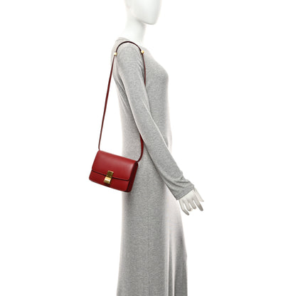 Celine Smooth Calfskin Small Classic Box Flap Bag Red 2 of 10