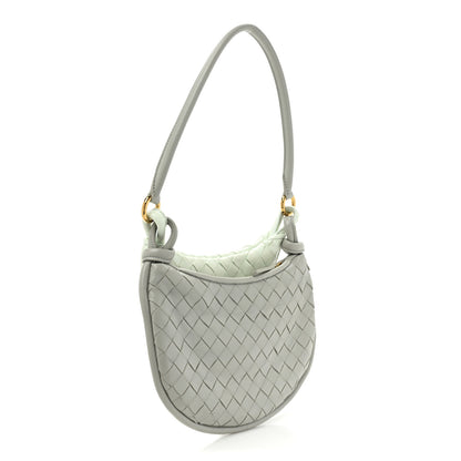 Bottega Veneta Nappa Intrecciato Small Gemelli Agate Grey Glacier 3 of 11