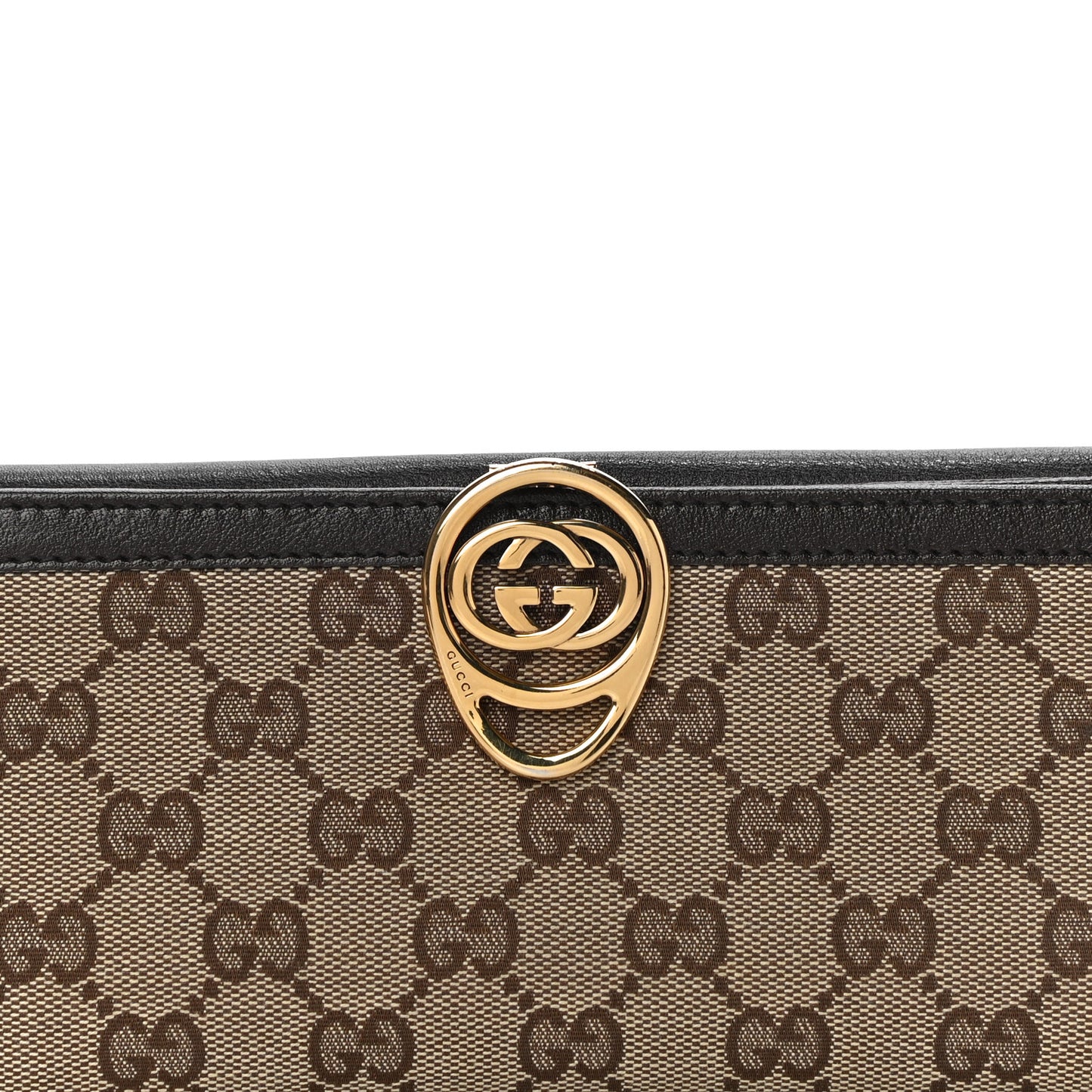 Monogram Interlocking GG Continental Wallet Dark Brown