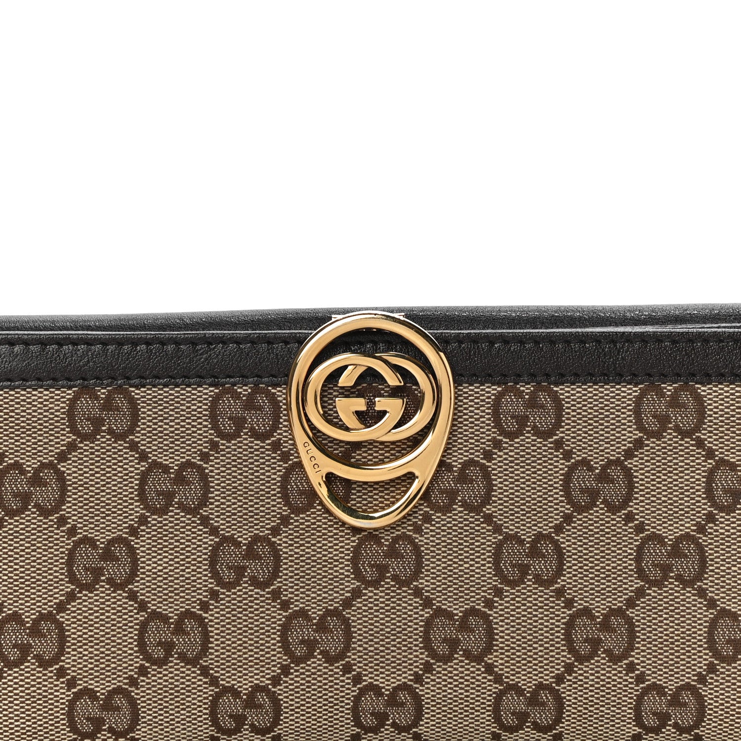 Gucci Monogram Interlocking GG Continental Wallet Dark Brown 7 of 14