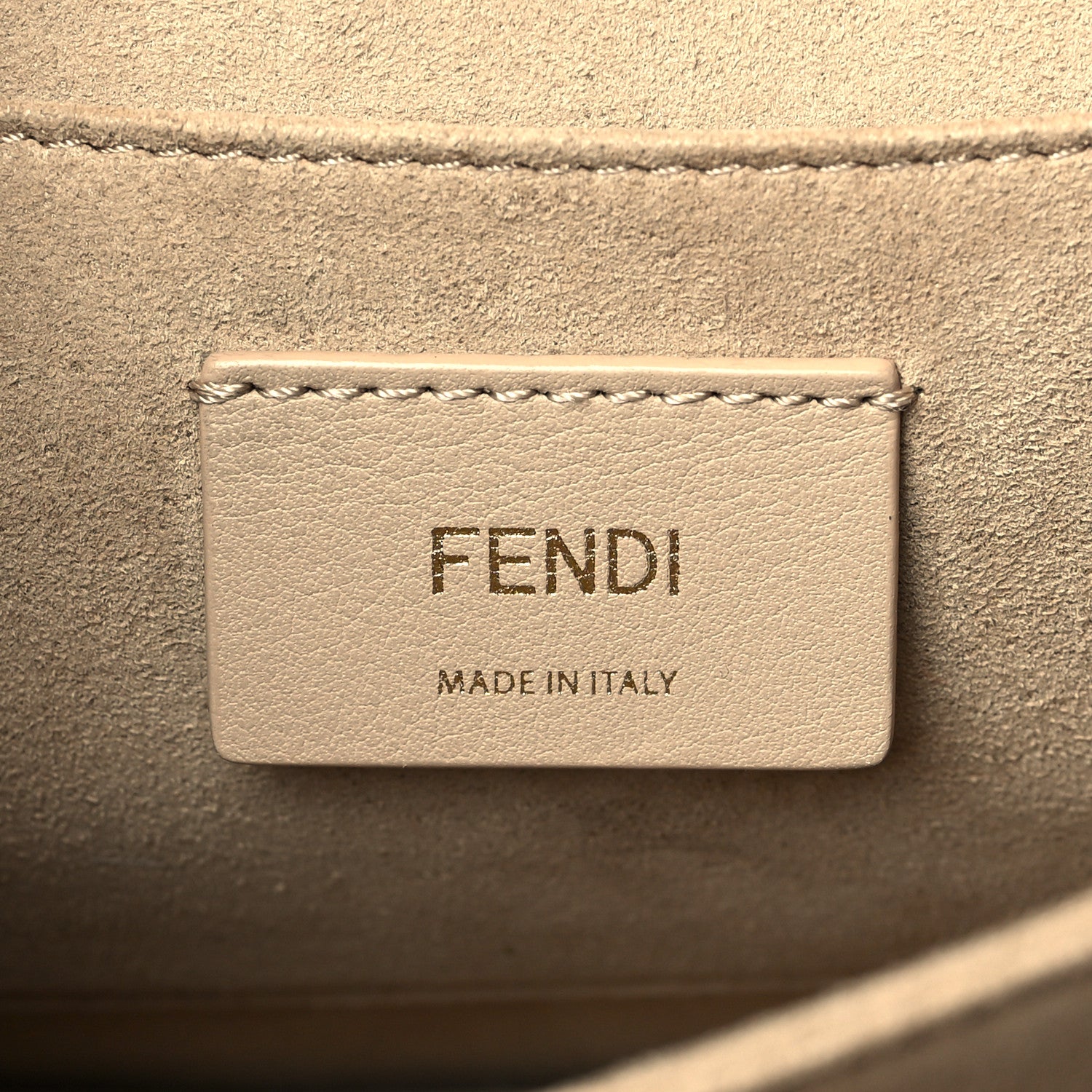 Fendi Vitello Liberty Bi-Color FF 1974 Embossed Chain Strap Kan U Shoulder Bag Black Maya 6 of 10