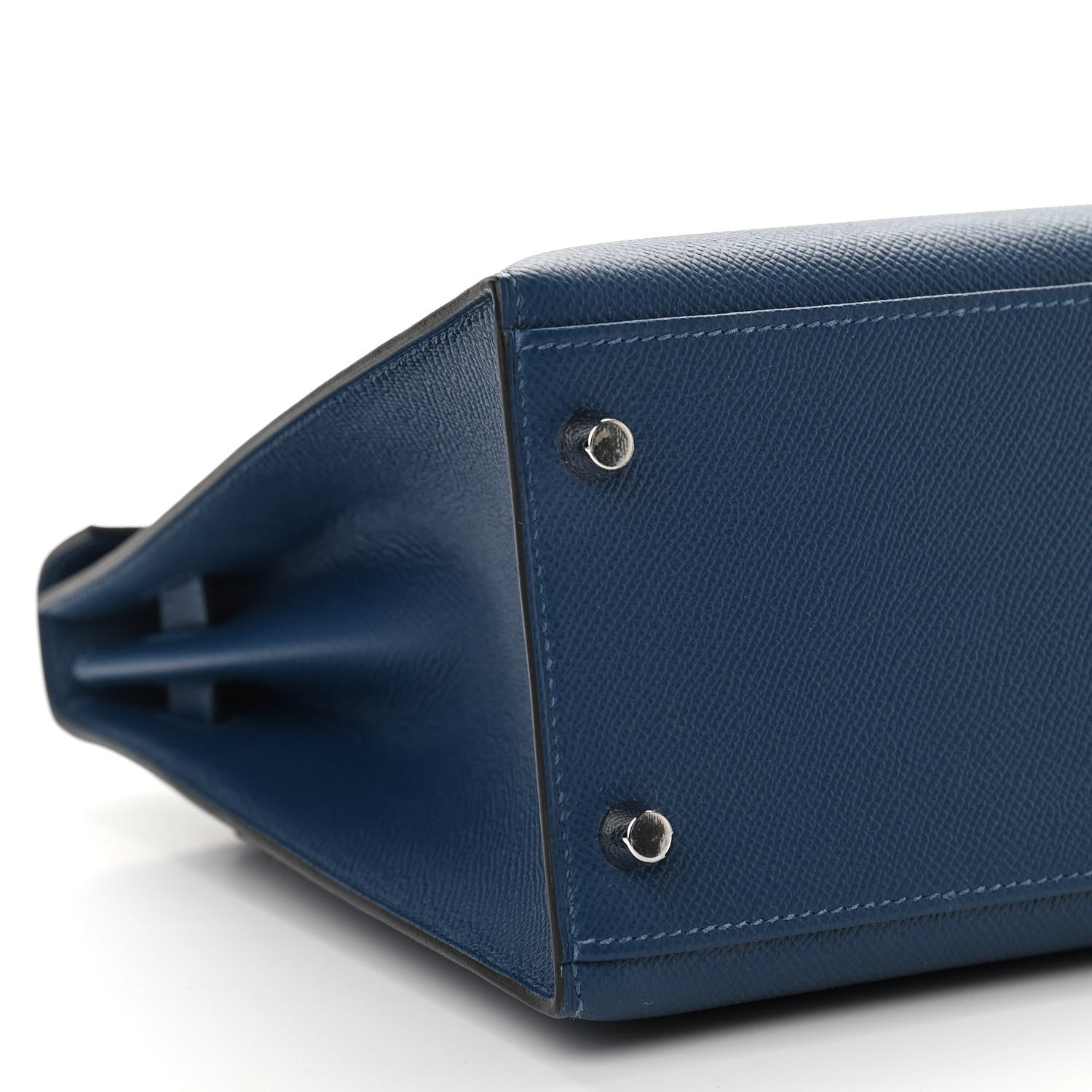Hermes Epsom Kelly Sellier 32 Bleu De Malte 9 of 10
