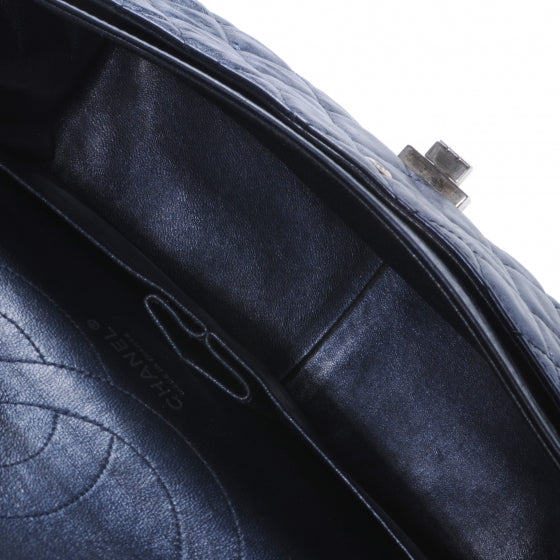 Calfskin 2.55 Reissue 227 Flap Metallic Blue