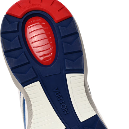 Louis Vuitton Suede Calfskin Technical Fabric Monogram Trail Sneakers 10 White Red Blue 13 of 13