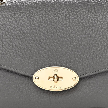 Mulberry Small Classic Grain Calfskin Small Darley Shoulder Bag Mole Grey 7 of 9