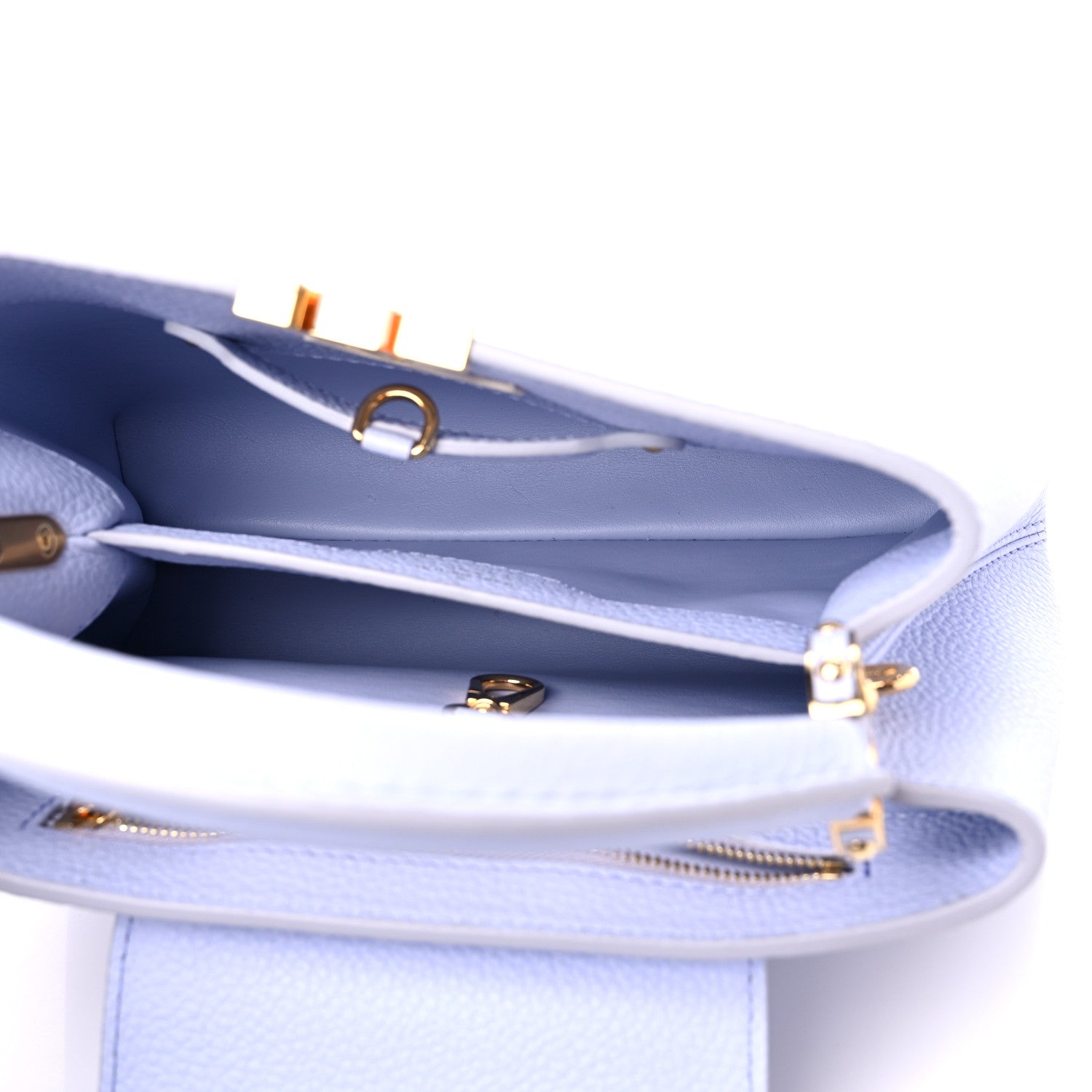 Louis Vuitton Taurillon Braided Chain Capucines BB Iris Creme 5 of 11