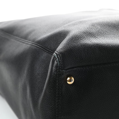 Chanel Calfskin Tall Cerf Tote Black 14 of 22