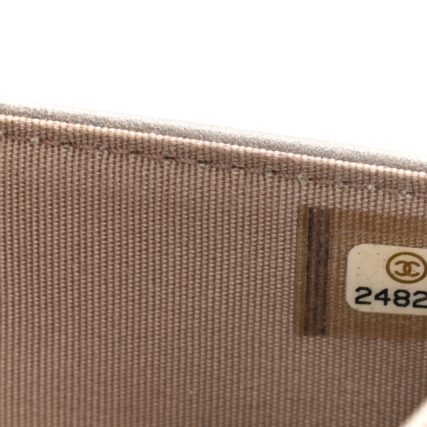 Chanel Metallic Caviar Quilted Boy Wallet On Chain WOC Light Gold 7 of 11