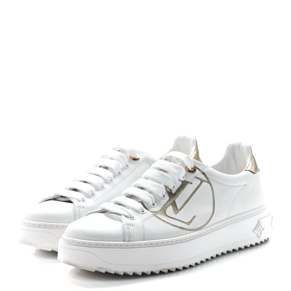 Louis Vuitton Calfskin Time Out Sneakers 39.5 White 3 of 9