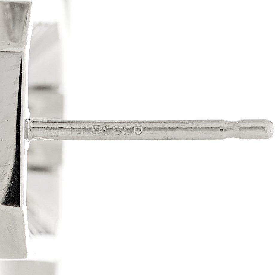 Harry Winston Platinum Diamond Medium Links Earrings 4 of 5